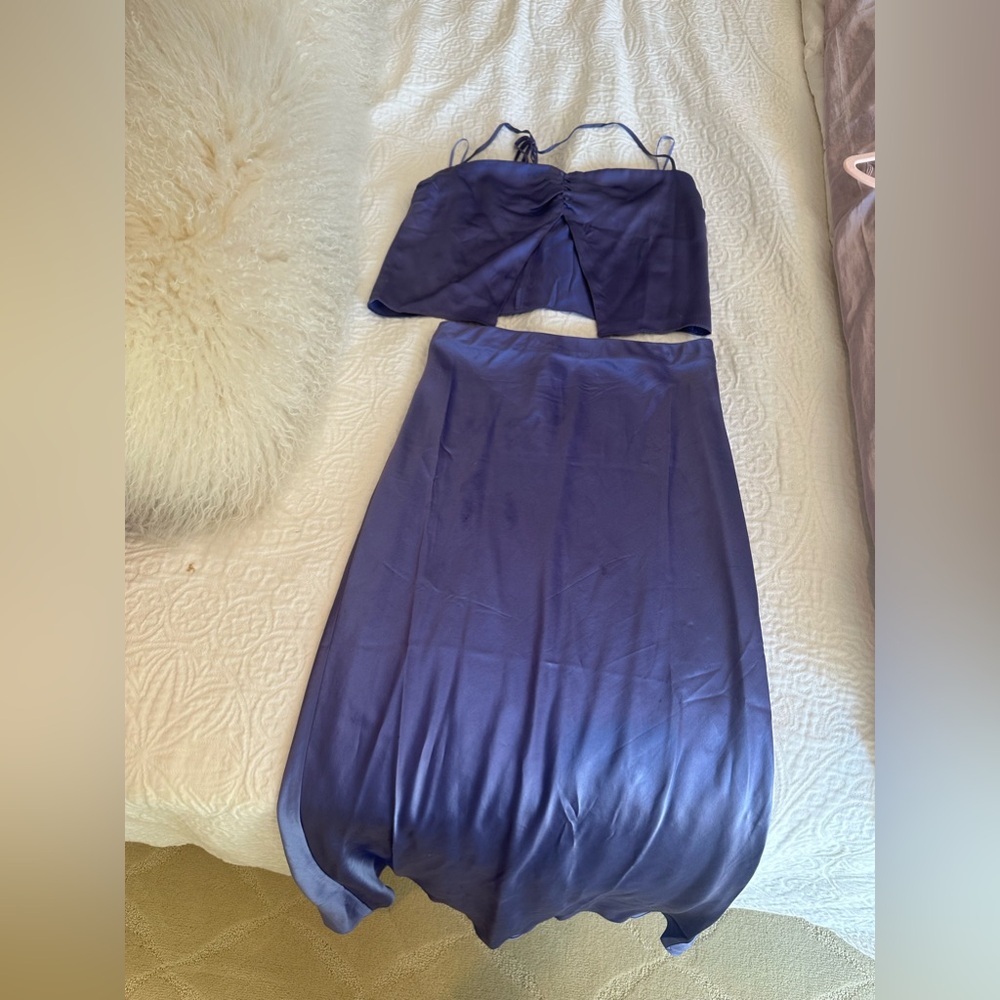 Reformation Beba silk two piece halter midi - Picture 7 of 8